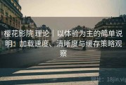 樱花影院 理论｜以体验为主的简单说明：加载速度、清晰度与缓存策略观察