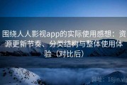 围绕人人影视app的实际使用感想：资源更新节奏、分类结构与整体使用体验（对比后）
