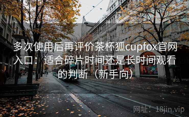 多次使用后再评价茶杯狐cupfox官网入口：适合碎片时间还是长时间观看的判断（新手向）